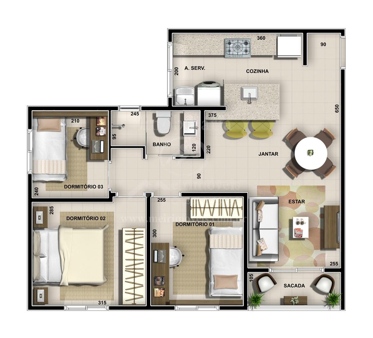 Apartamento, 3 quartos - Foto 28