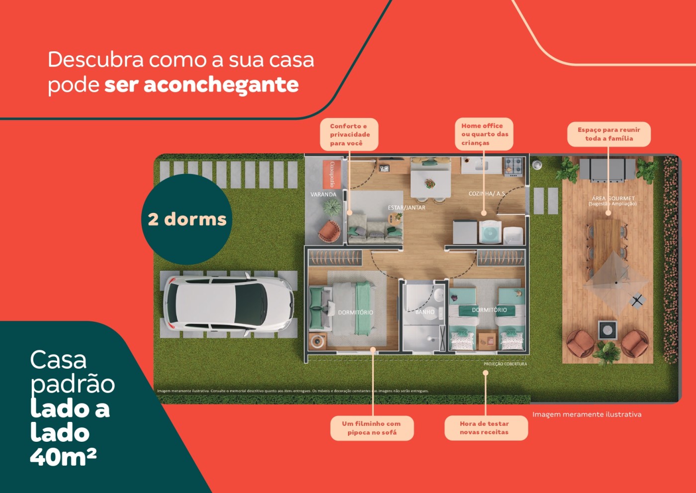 Casa, 2 quartos - Foto 1